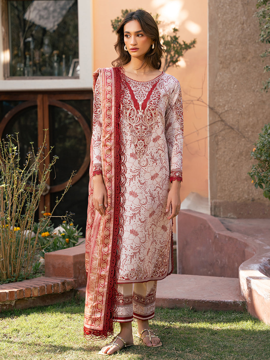 Bin Ilyas | Hazel Printed Lawn 25 | 2074 - B - House Of Hania