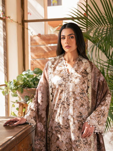 Bin Ilyas | Hazel Printed Lawn 25 | 2075 - B - House Of Hania