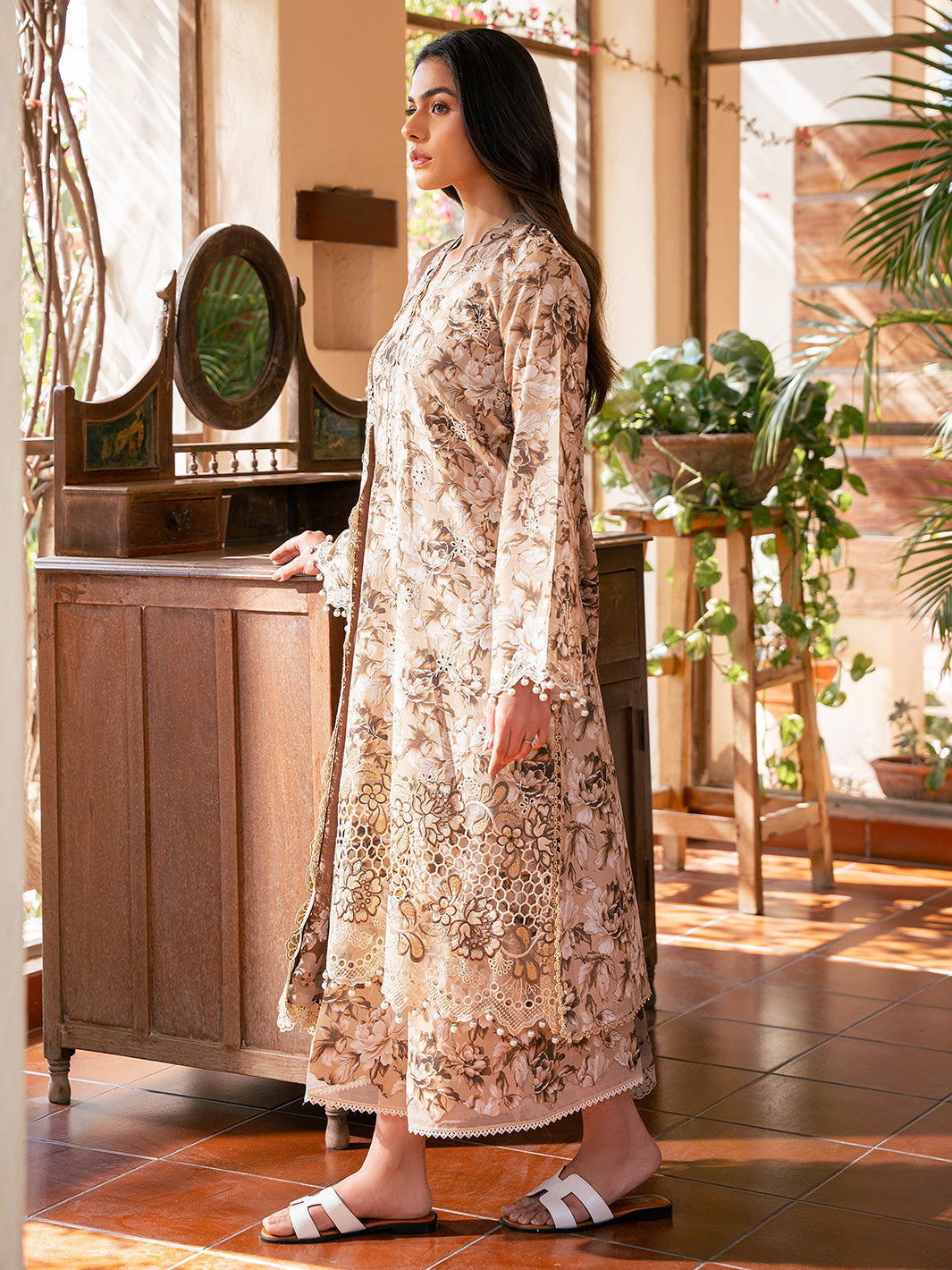 Bin Ilyas | Hazel Printed Lawn 25 | 2075 - B - House Of Hania