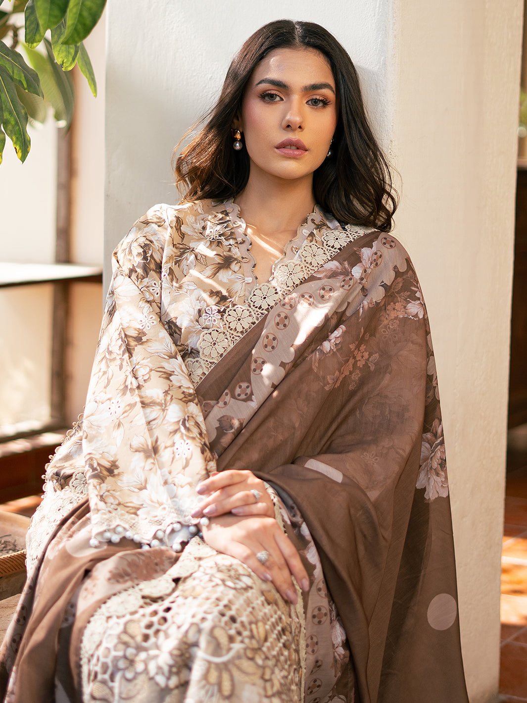Bin Ilyas | Hazel Printed Lawn 25 | 2075 - B - House Of Hania