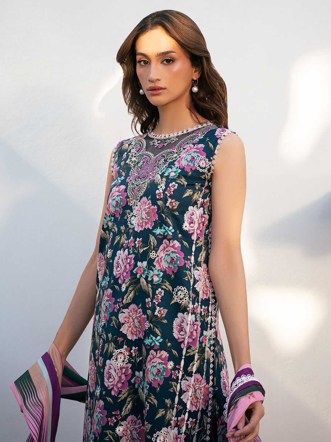 Bin Ilyas | Hazel Printed Lawn 25 | 2076 - A - House Of Hania