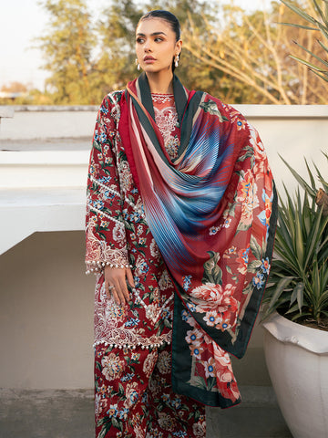 Bin Ilyas | Hazel Printed Lawn 25 | 2076 - B - House Of Hania