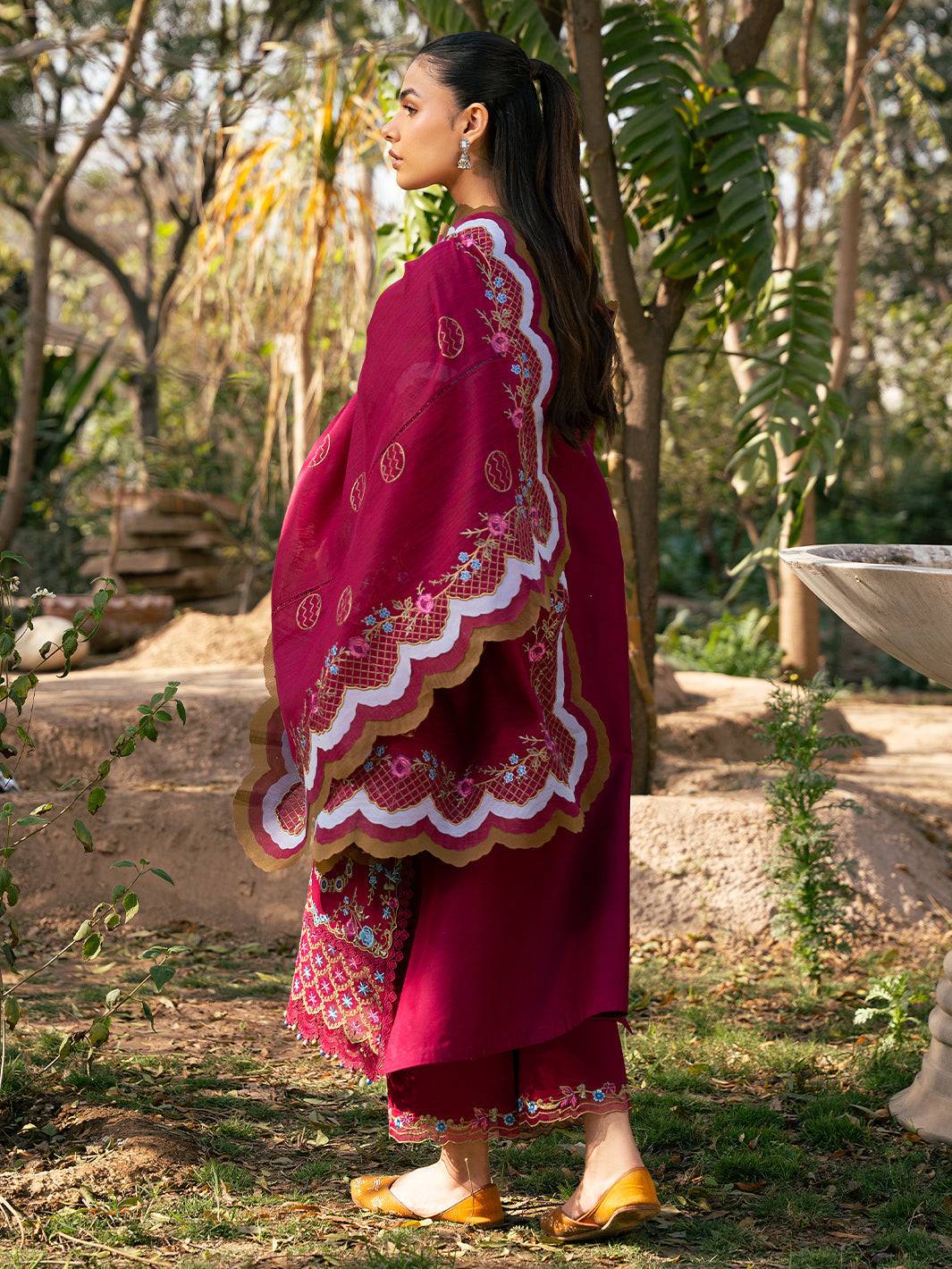 Bin Ilyas | Hazel Printed Lawn 25 | 2078 - A - House Of Hania