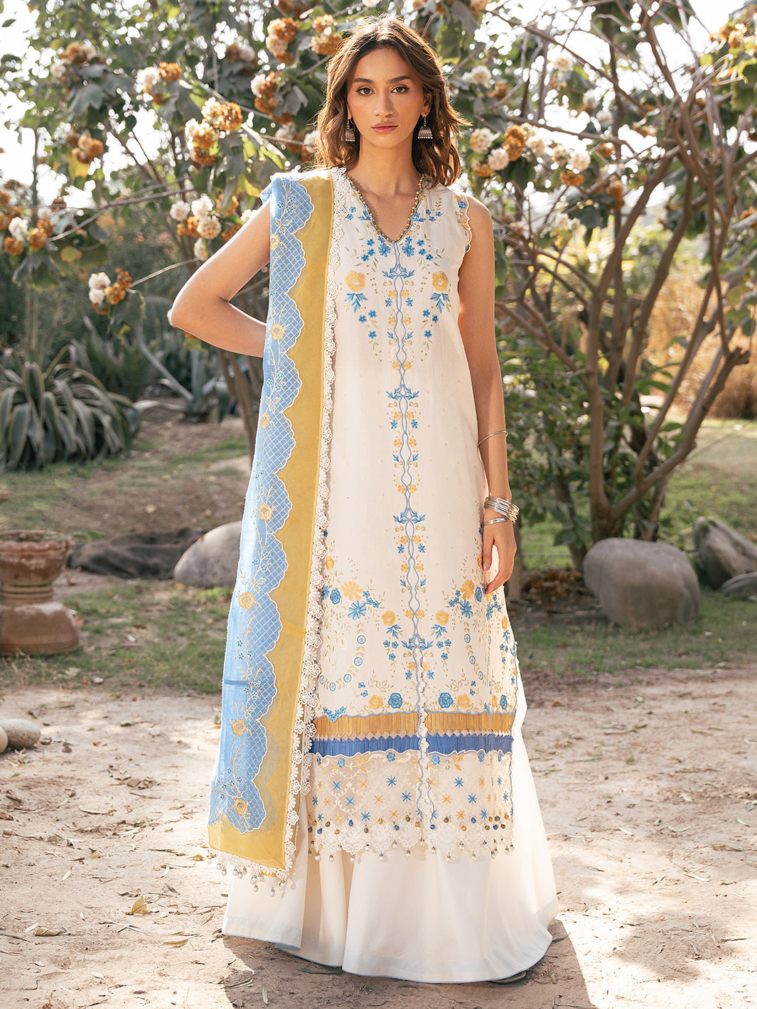 Bin Ilyas | Hazel Printed Lawn 25 | 2078 - B - House Of Hania