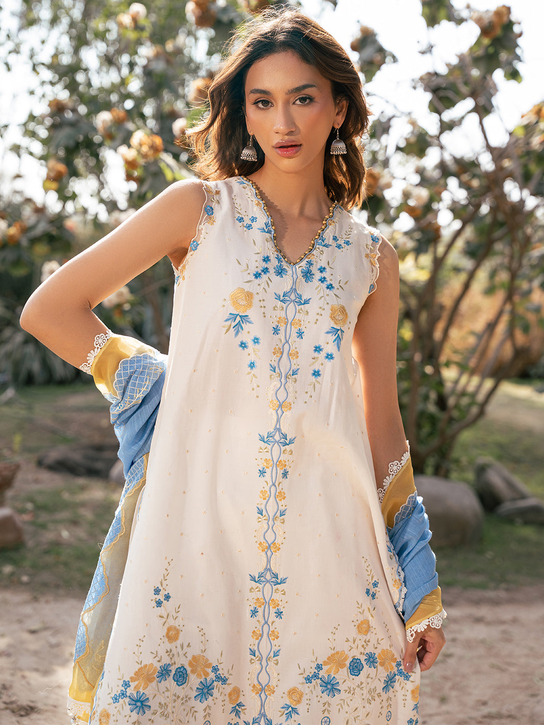 Bin Ilyas | Hazel Printed Lawn 25 | 2078 - B - House Of Hania