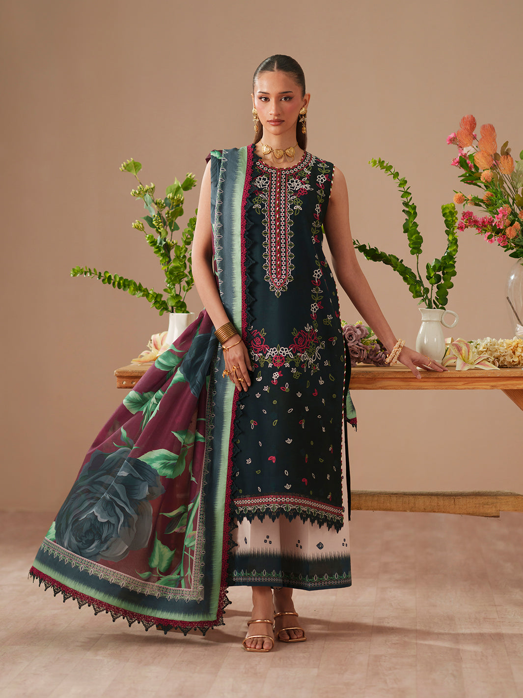 Bin Ilyas | Jojo Summer '26 | 81A | 3 PC Lawn - House Of Hania