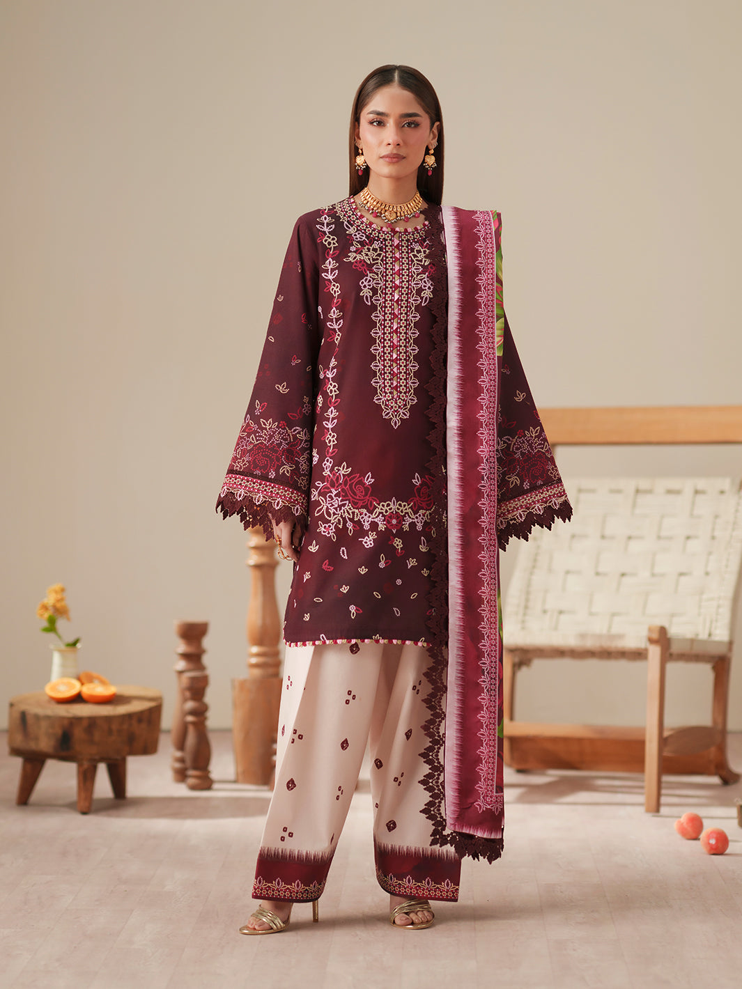 Bin Ilyas | Jojo Summer '26 | 81B | 3 PC Lawn - House Of Hania