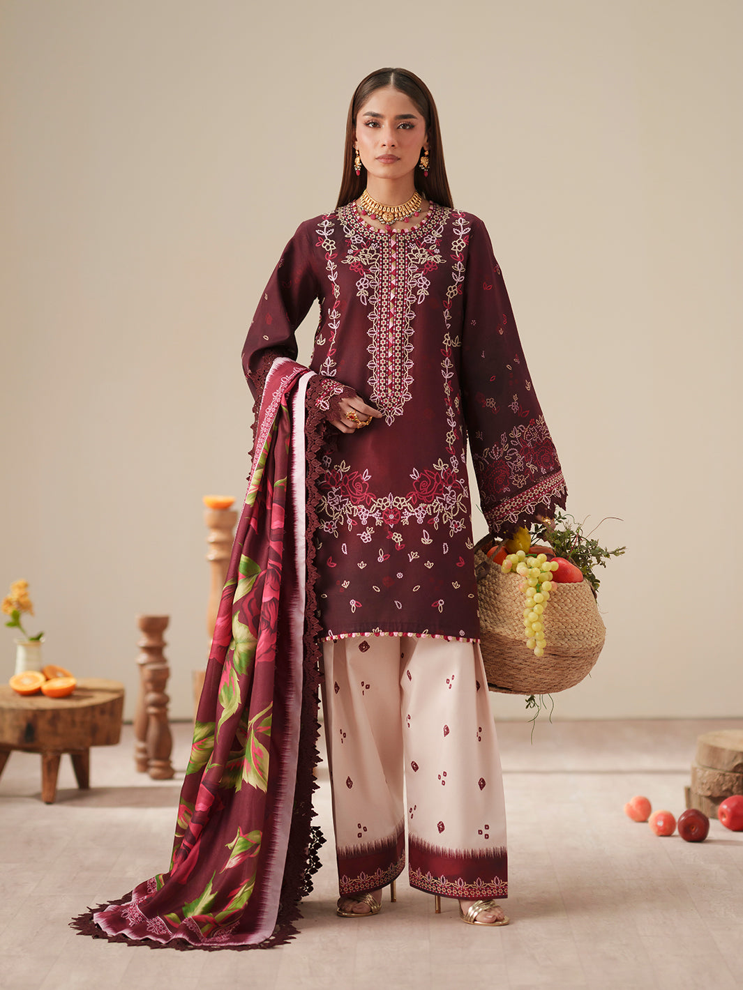 Bin Ilyas | Jojo Summer '26 | 81B | 3 PC Lawn - House Of Hania