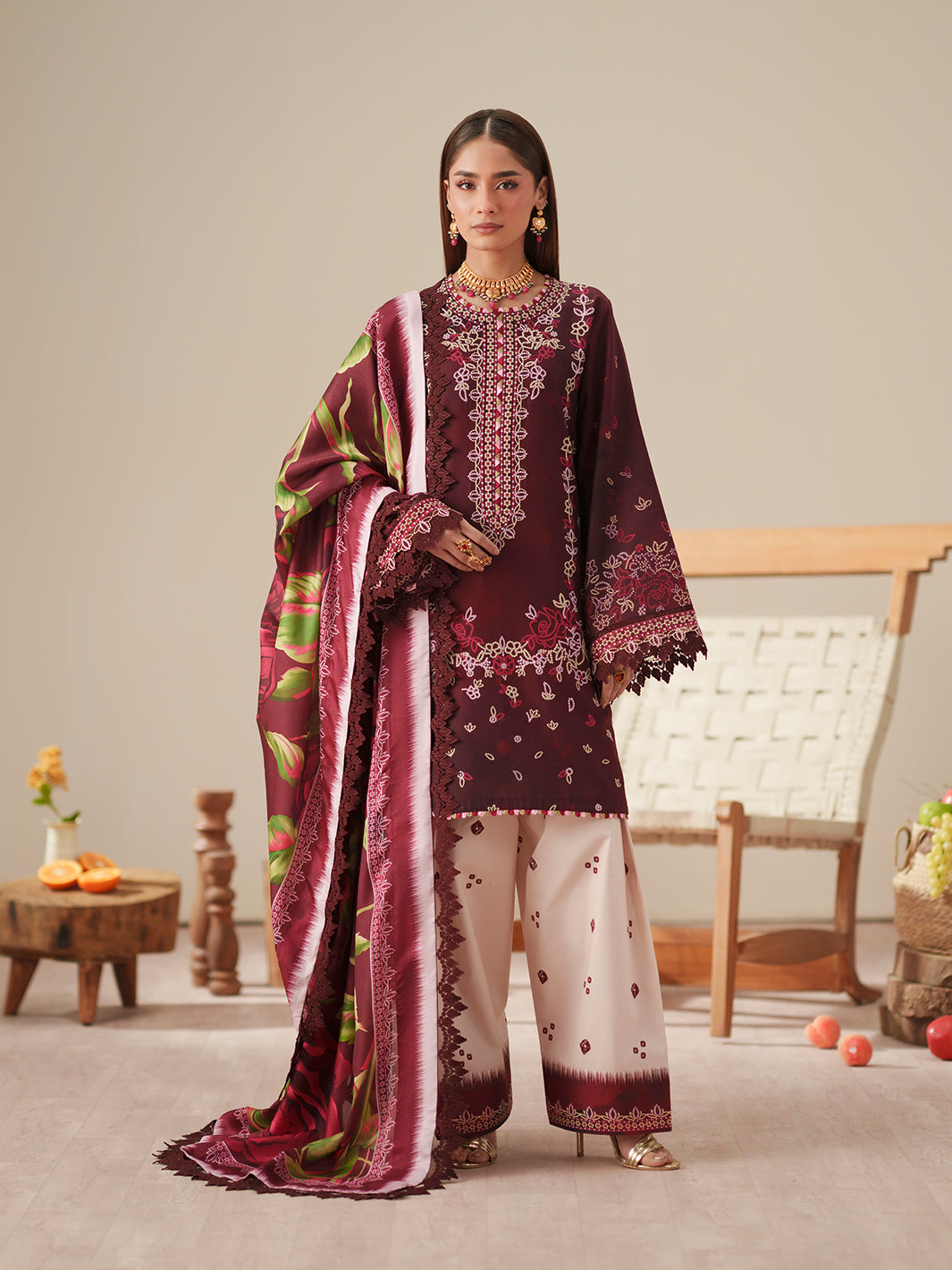 Bin Ilyas | Jojo Summer '26 | 81B | 3 PC Lawn - House Of Hania