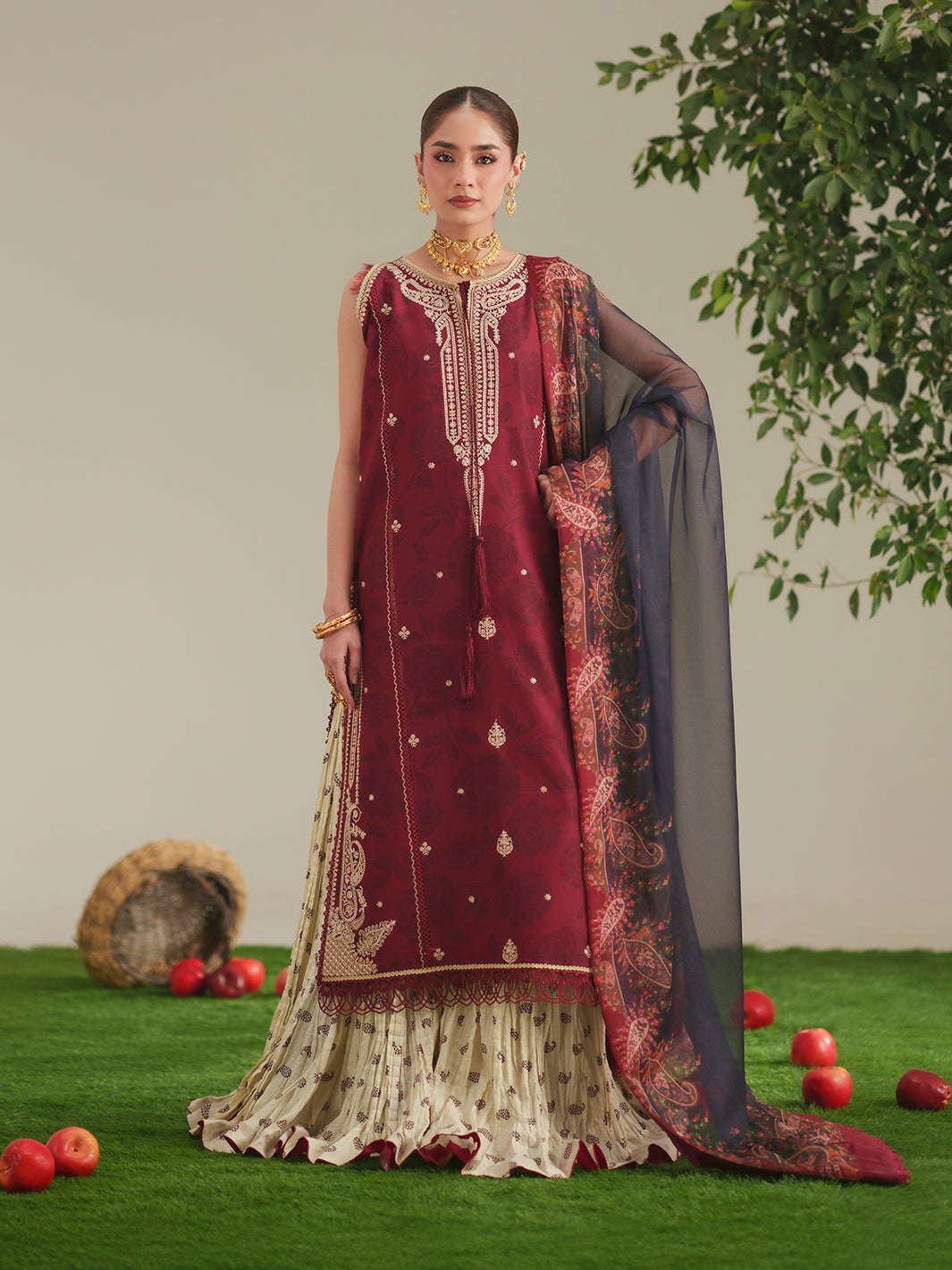 Bin Ilyas | Jojo Summer '26 | 84B | 3 PC Lawn - House Of Hania