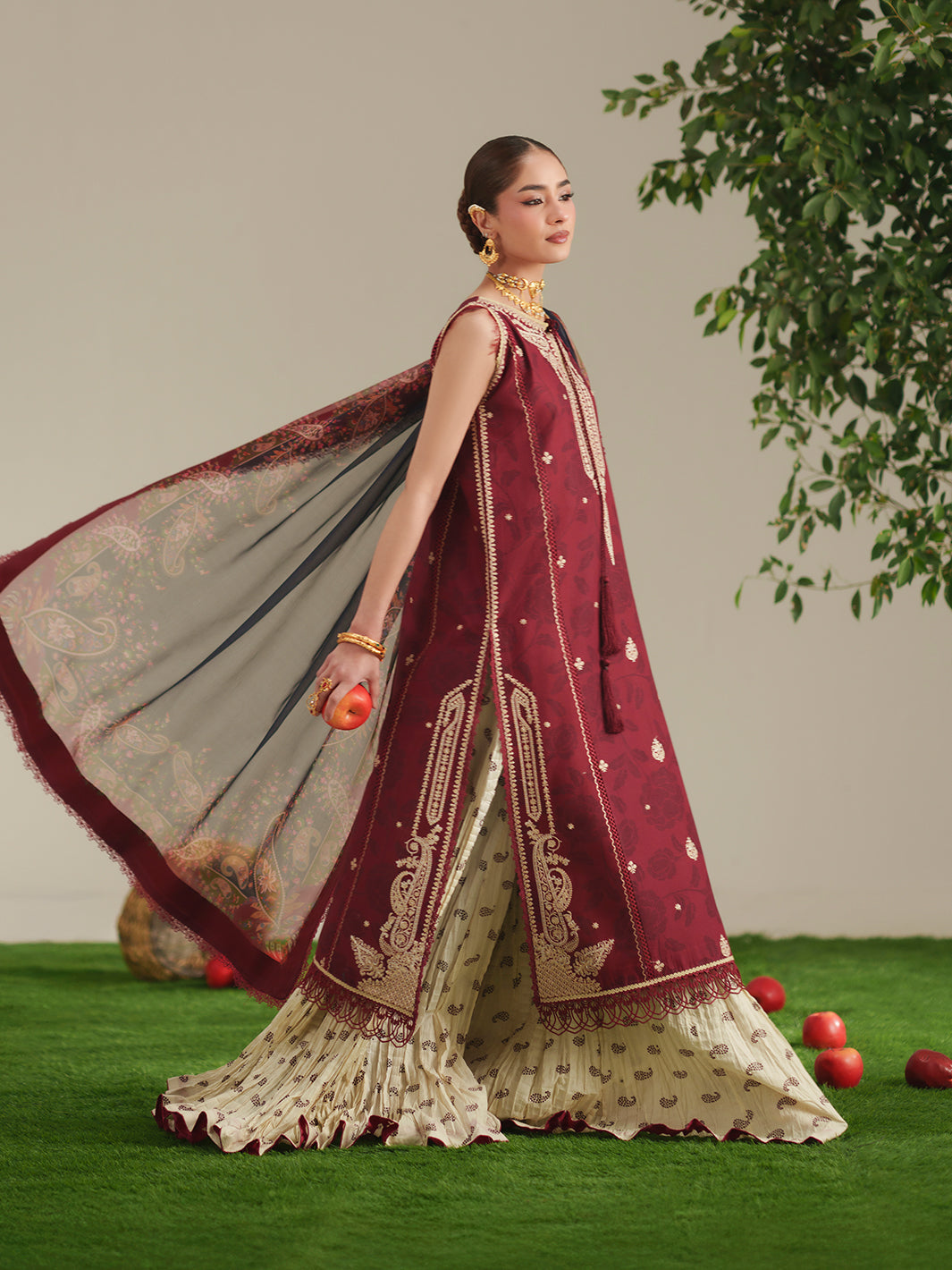 Bin Ilyas | Jojo Summer '26 | 84B | 3 PC Lawn - House Of Hania