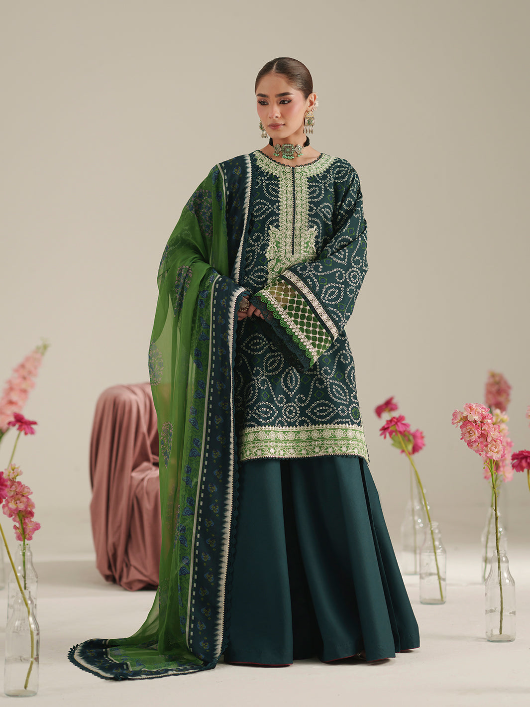 Bin Ilyas | Jojo Summer '26 | 87B | 3 PC Lawn - House Of Hania