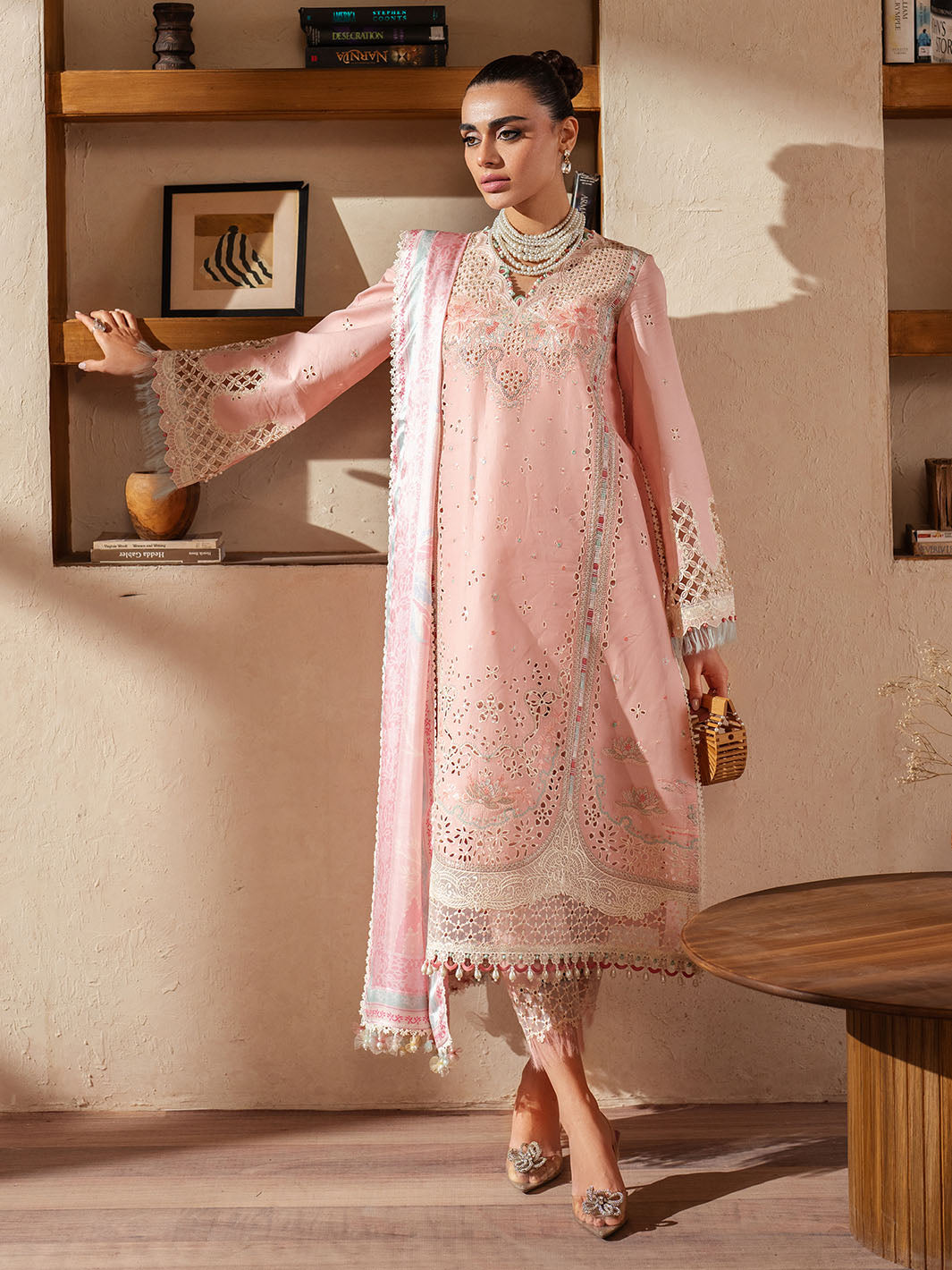 Bin Ilyas | Mehroze Luxury Lawn 25 | 91 - B - House Of Hania