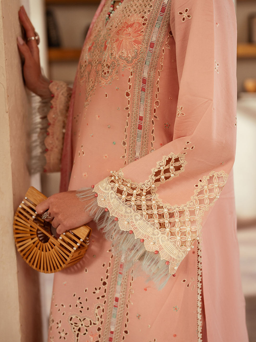 Bin Ilyas | Mehroze Luxury Lawn 25 | 91 - B - House Of Hania