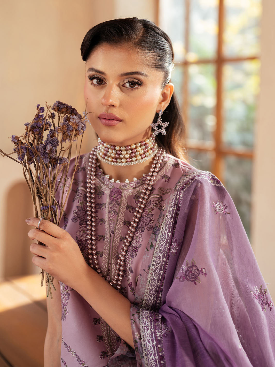 Bin Ilyas | Mehroze Luxury Lawn 25 | 93 - A - House Of Hania