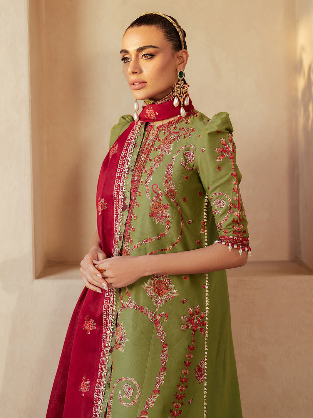 Bin Ilyas | Mehroze Luxury Lawn 25 | 93 - B - House Of Hania