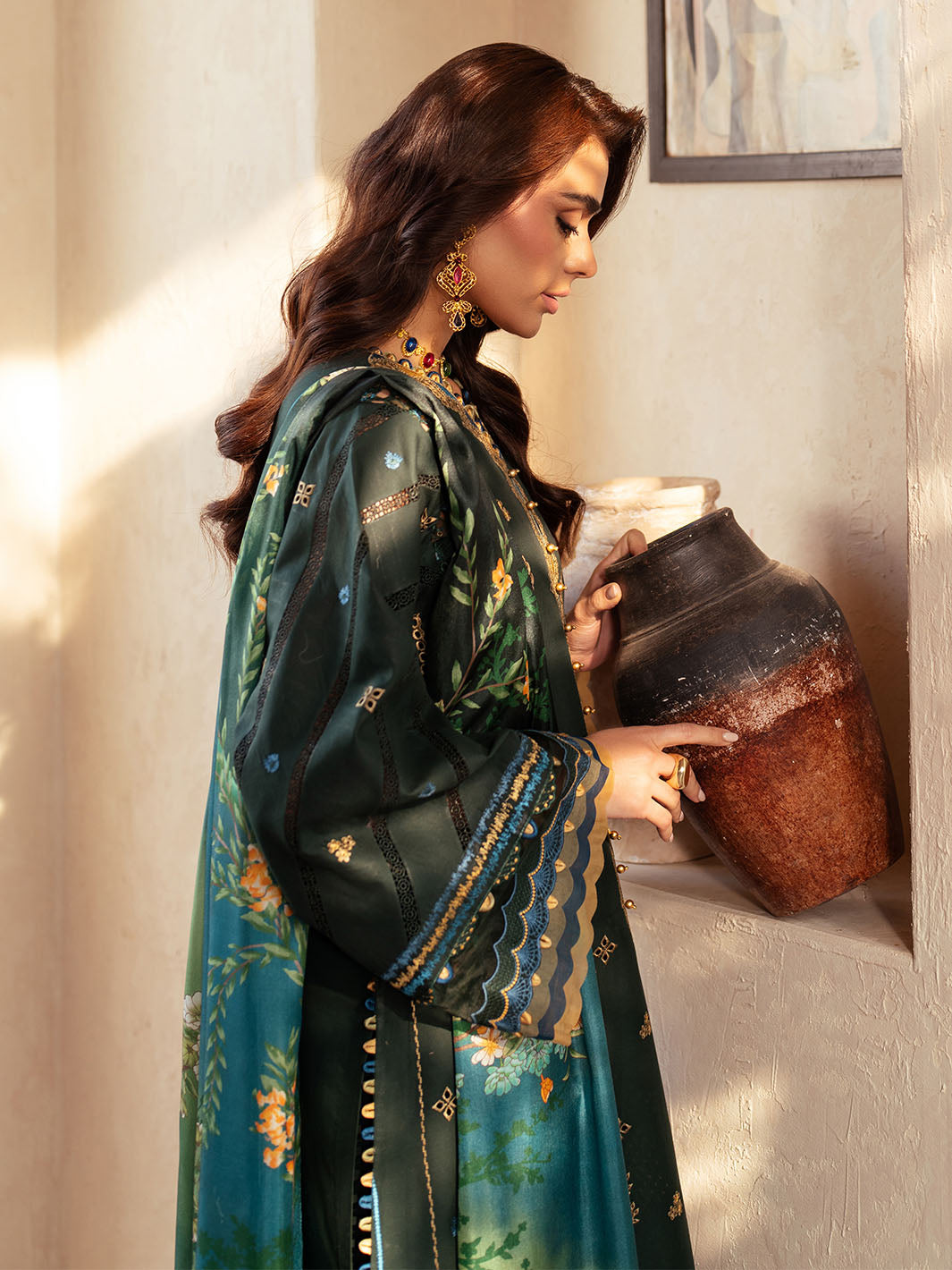 Bin Ilyas | Mehroze Luxury Lawn 25 | 94 - A - House Of Hania