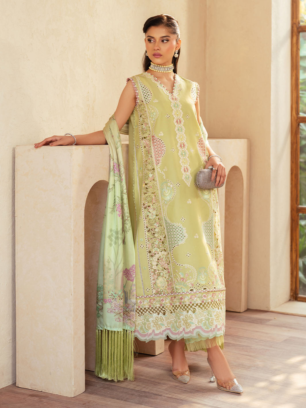 Bin Ilyas | Mehroze Luxury Lawn 25 | 94 - B - House Of Hania