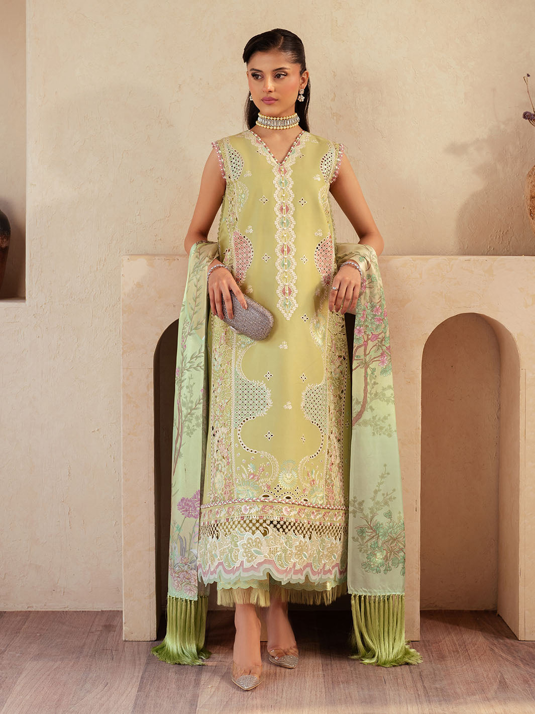 Bin Ilyas | Mehroze Luxury Lawn 25 | 94 - B - House Of Hania