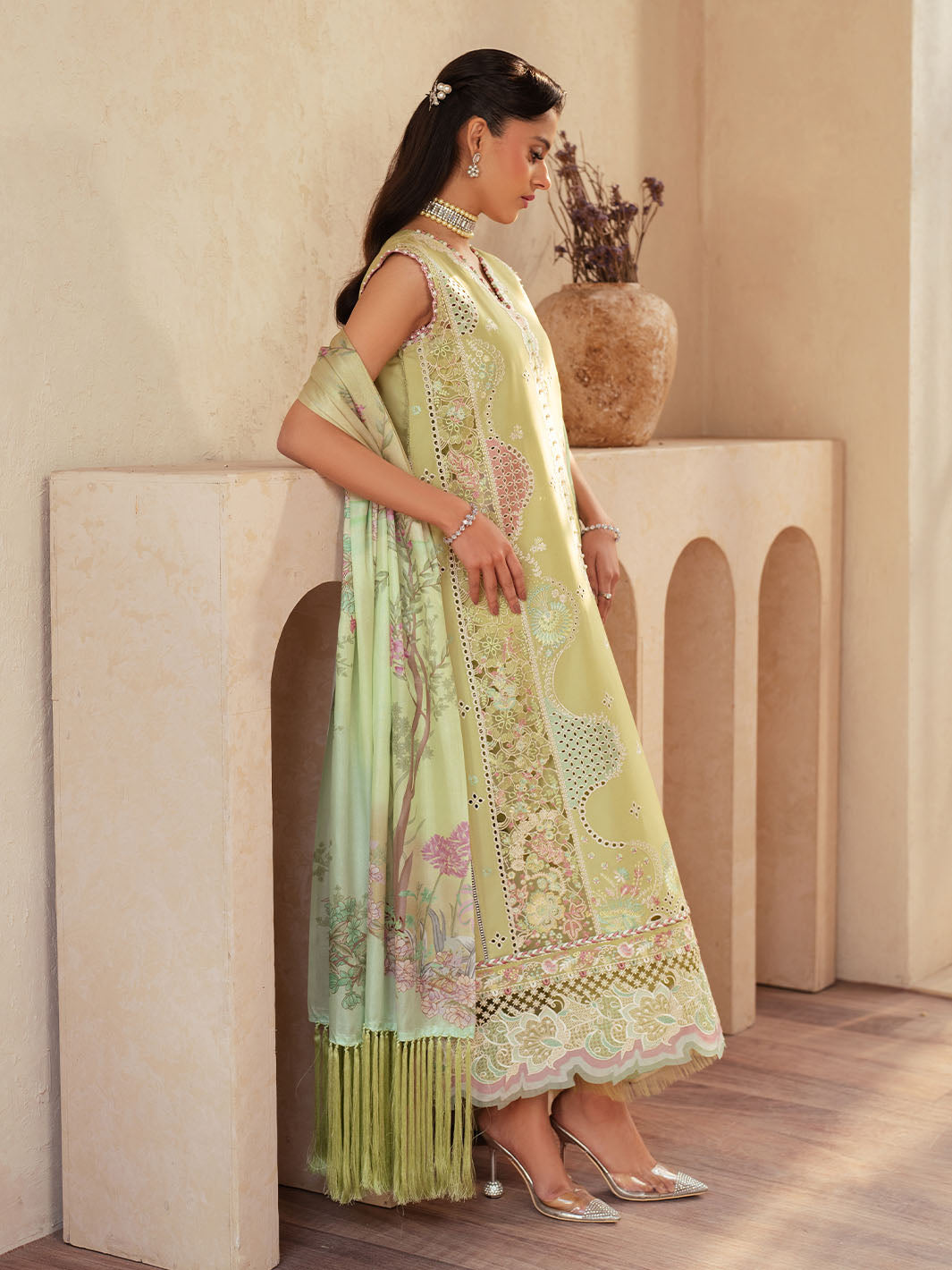 Bin Ilyas | Mehroze Luxury Lawn 25 | 94 - B - House Of Hania
