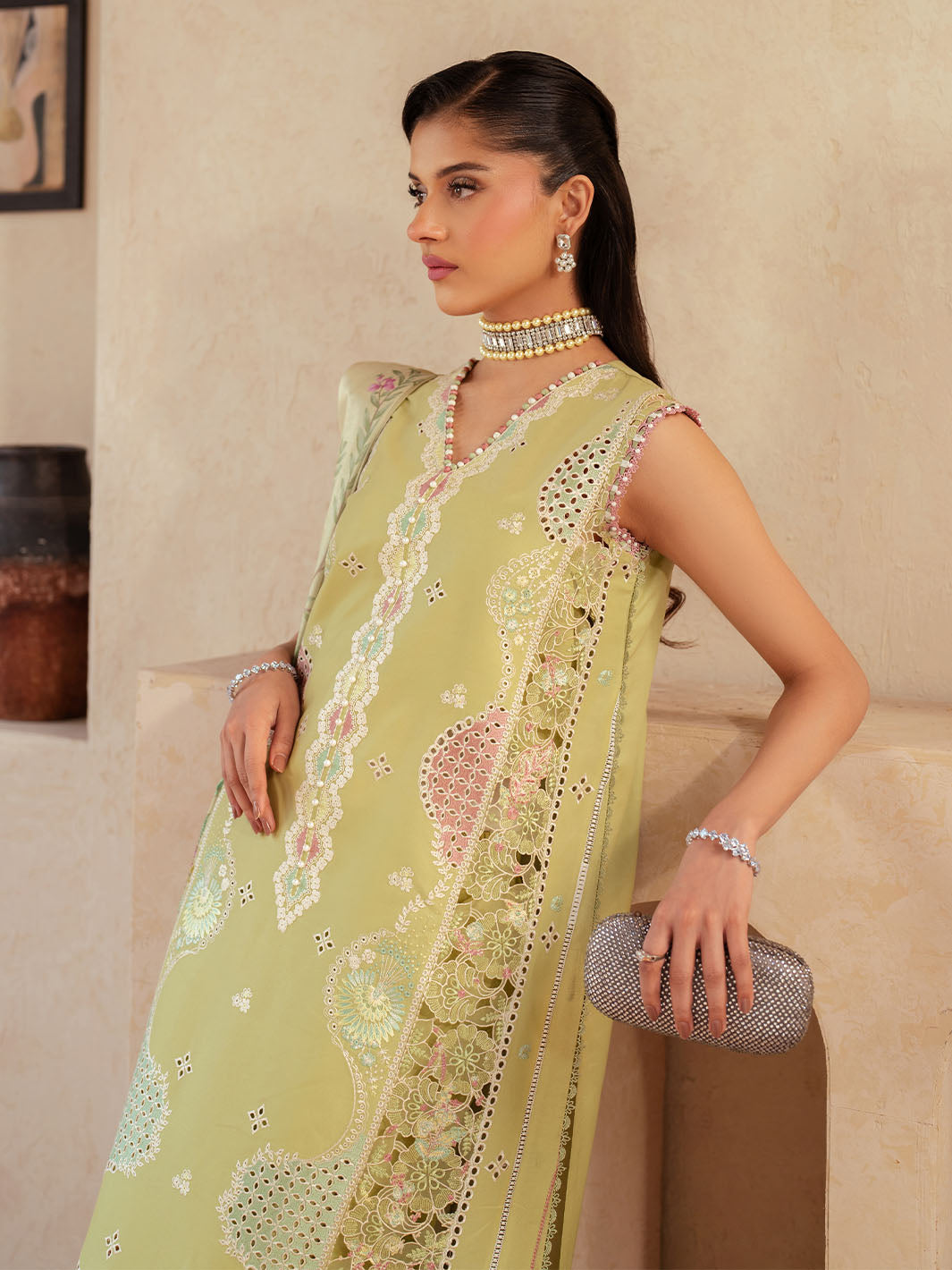 Bin Ilyas | Mehroze Luxury Lawn 25 | 94 - B - House Of Hania