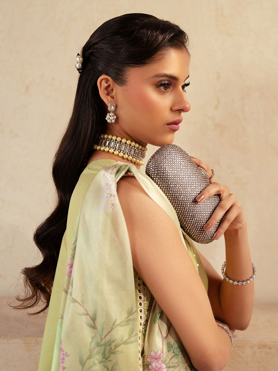 Bin Ilyas | Mehroze Luxury Lawn 25 | 94 - B - House Of Hania