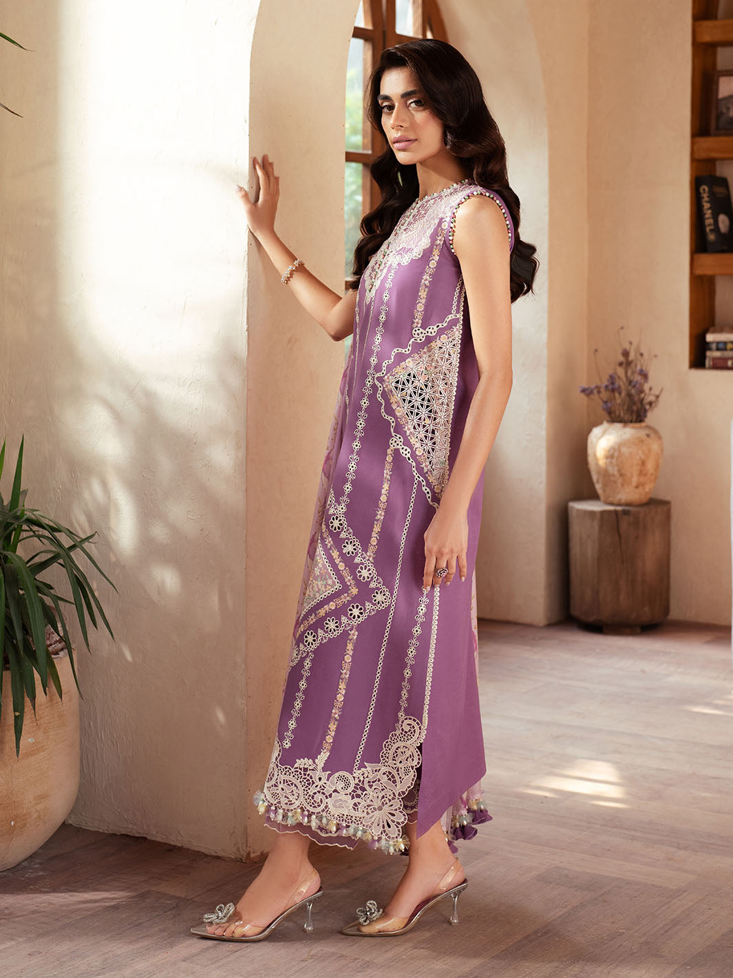 Bin Ilyas | Mehroze Luxury Lawn 25 | 96 - A - House Of Hania