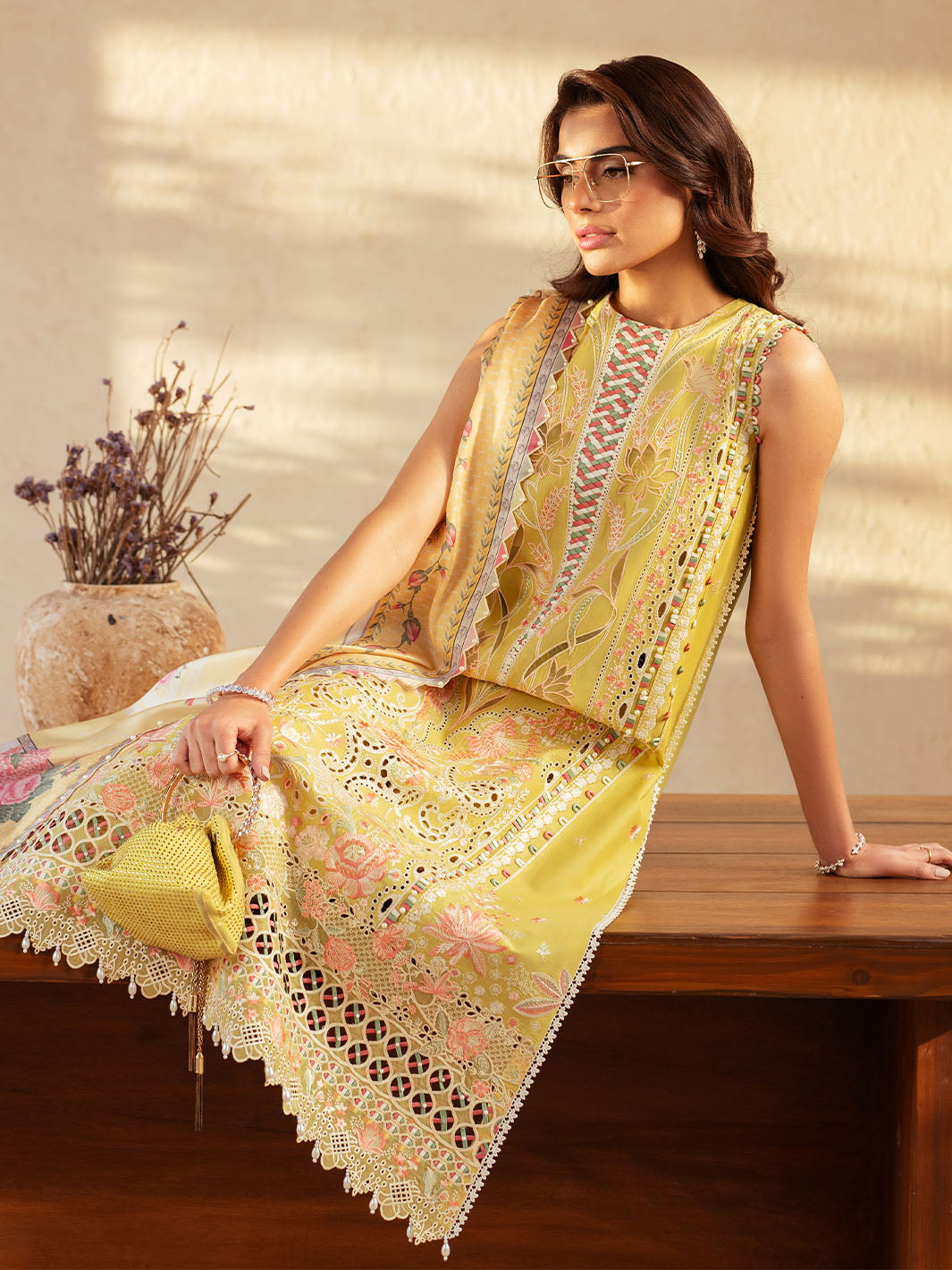 Bin Ilyas | Mehroze Luxury Lawn 25 | 97 - B - House Of Hania