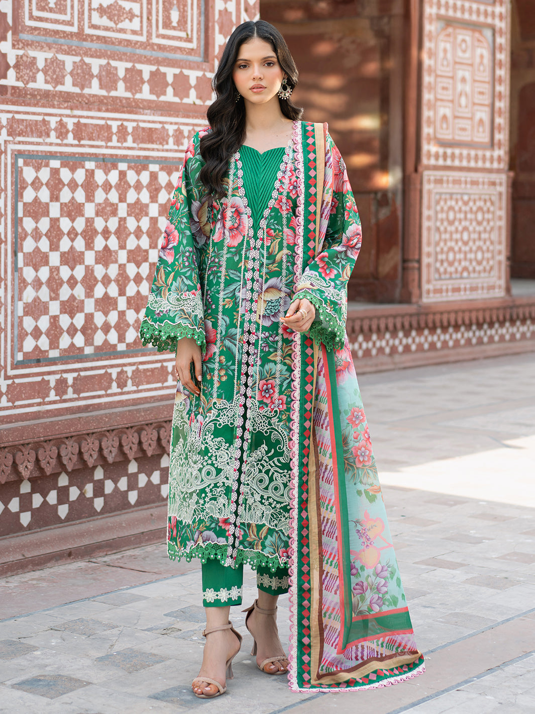 Bin Ilyas | Naqsh Naaz Luxury Lawn 25 | 2085 - D - House Of Hania