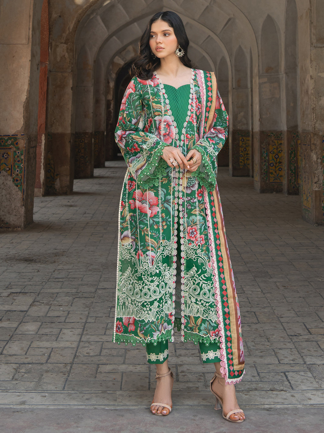 Bin Ilyas | Naqsh Naaz Luxury Lawn 25 | 2085 - D - House Of Hania