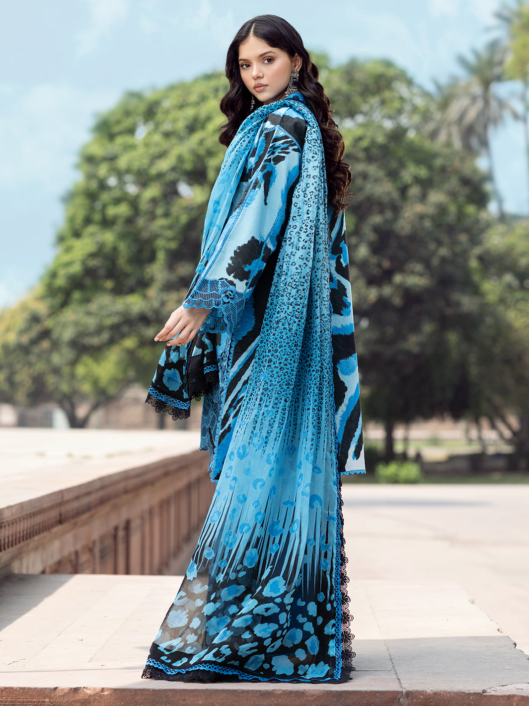 Bin Ilyas | Naqsh Naaz Luxury Lawn 25 | 2086 - D - House Of Hania