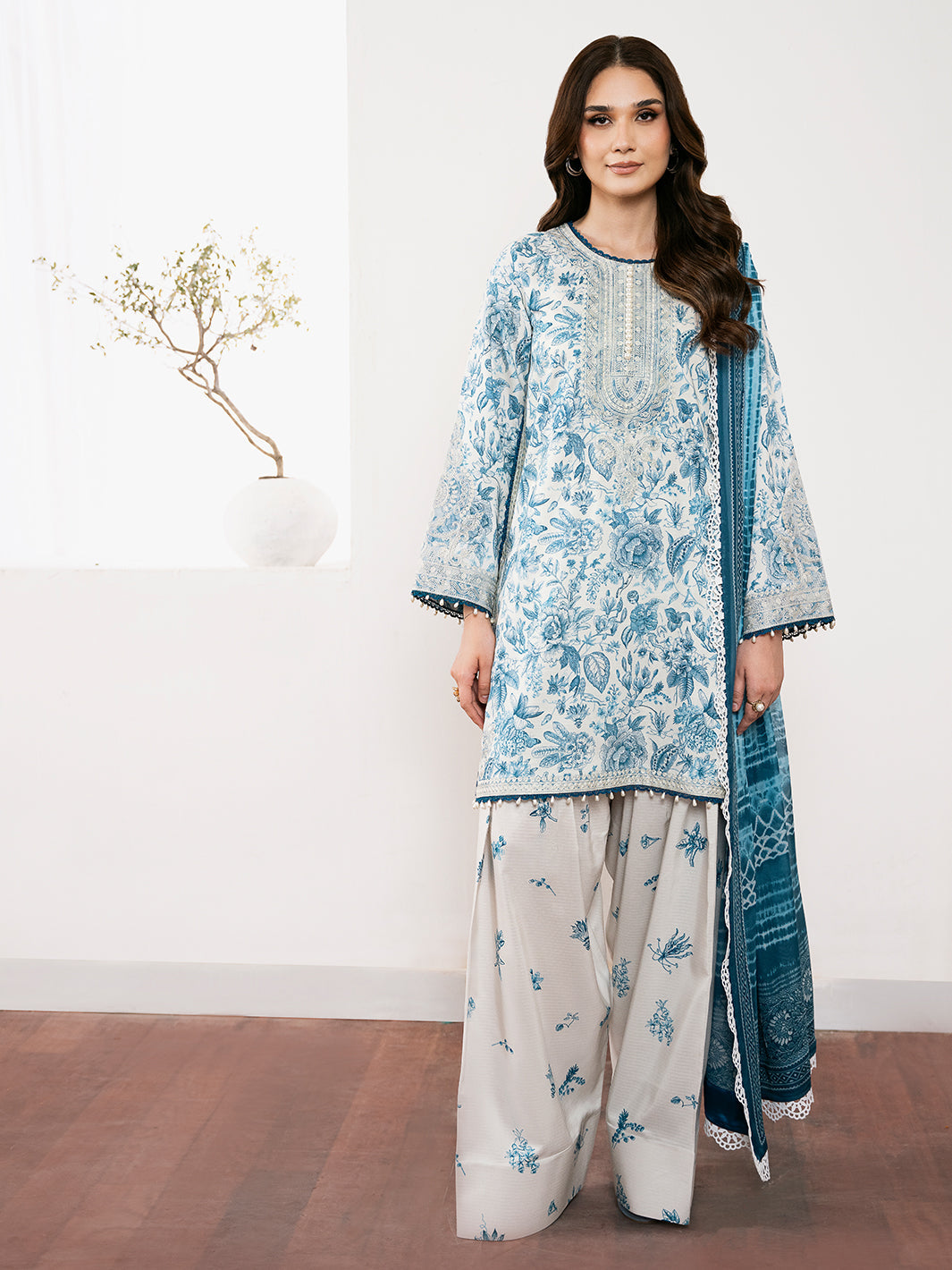 Bin Ilyas | Noura Viscose 24 | 74-A - House Of Hania