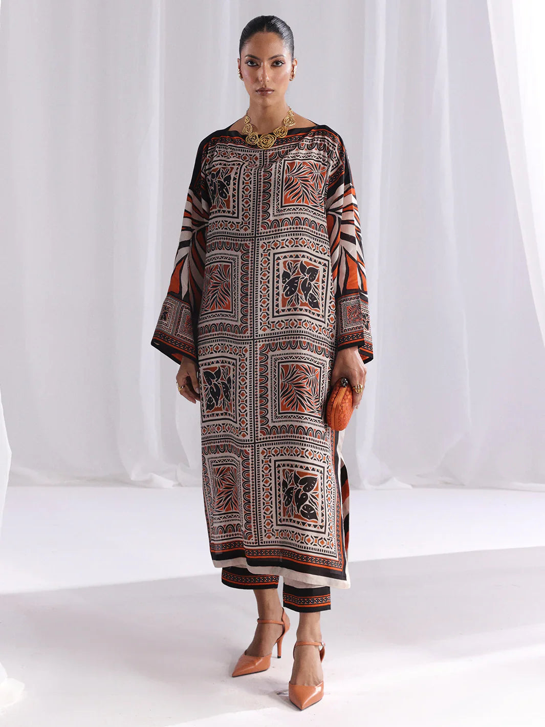 Bin ilyas | Co ords Summer 25 | 30081 | 2 PC Pret - House Of Hania