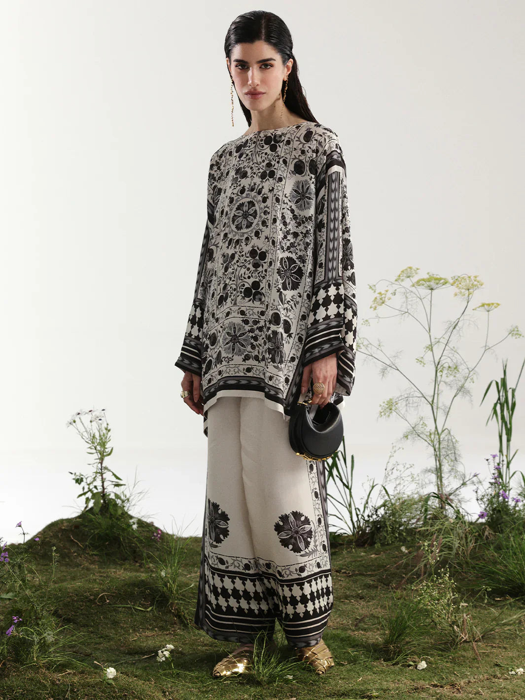 Bin ilyas | Co ords Summer 25 | 30082 | 2 PC Pret - House Of Hania