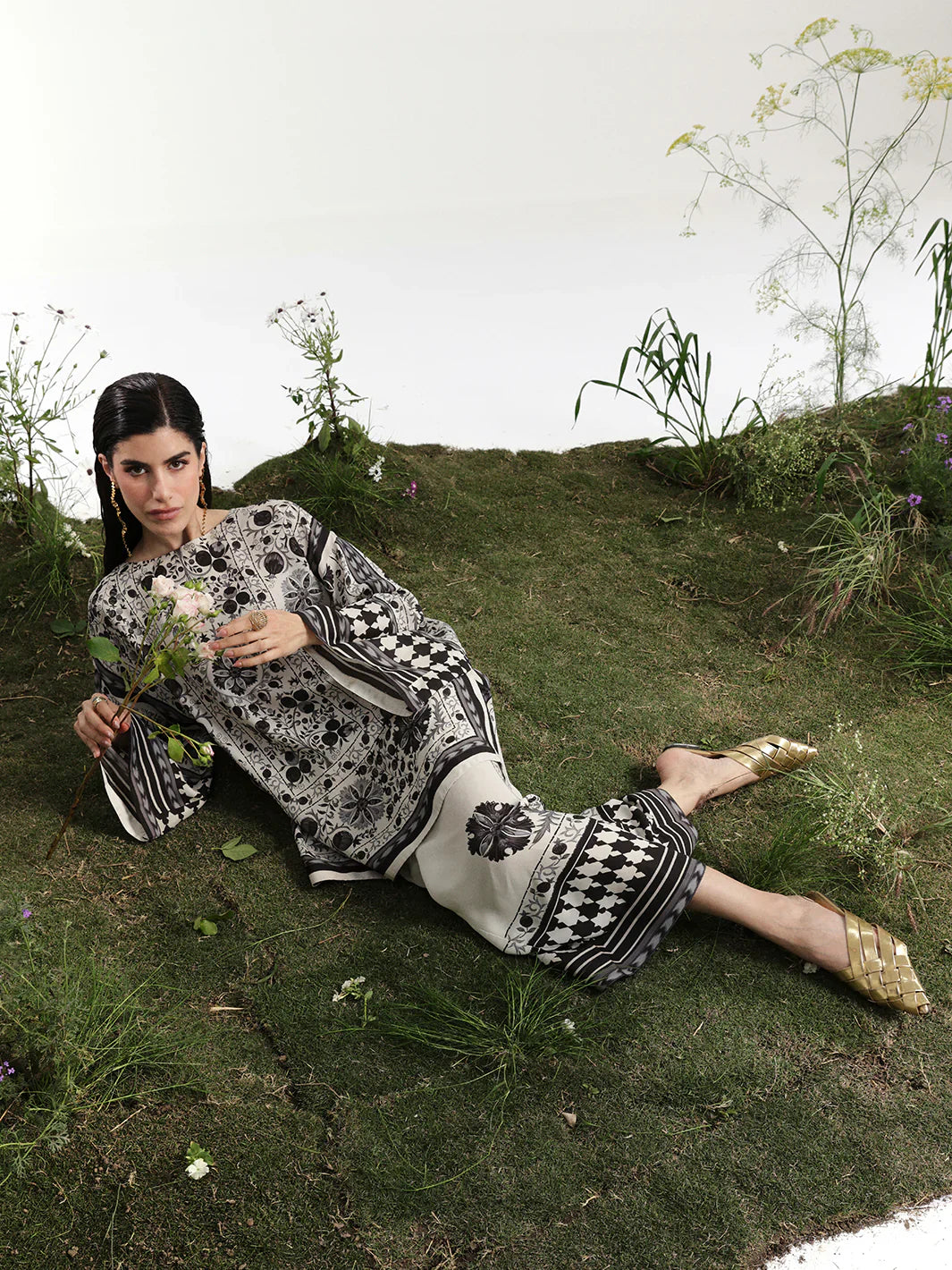 Bin ilyas | Co ords Summer 25 | 30082 | 2 PC Pret - House Of Hania