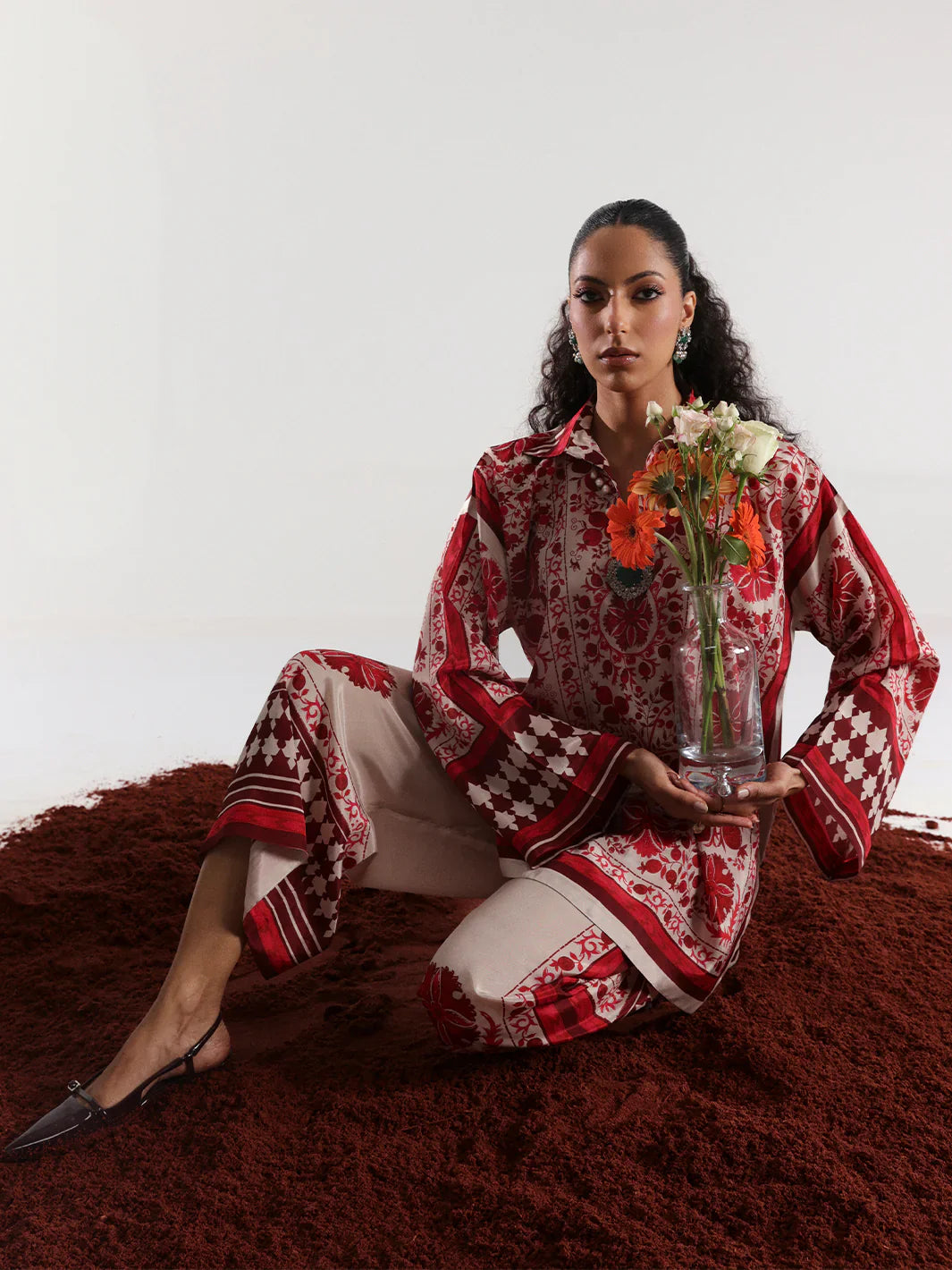 Bin ilyas | Co ords Summer 25 | 30083 | 2 PC Pret - House Of Hania