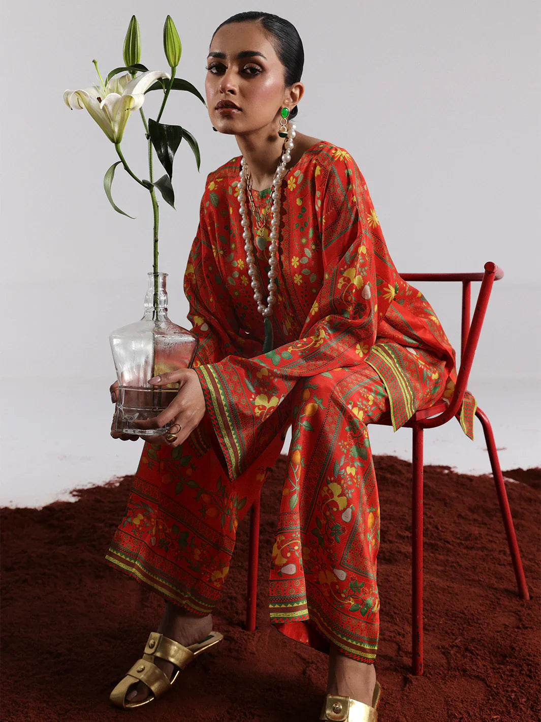 Bin ilyas | Co ords Summer 25 | 30084 | 2 PC Pret - House Of Hania