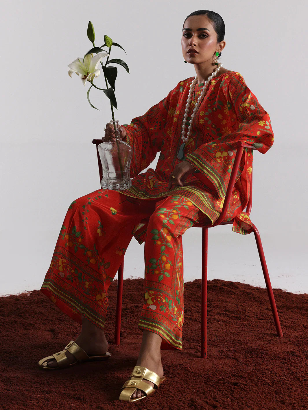 Bin ilyas | Co ords Summer 25 | 30084 | 2 PC Pret - House Of Hania