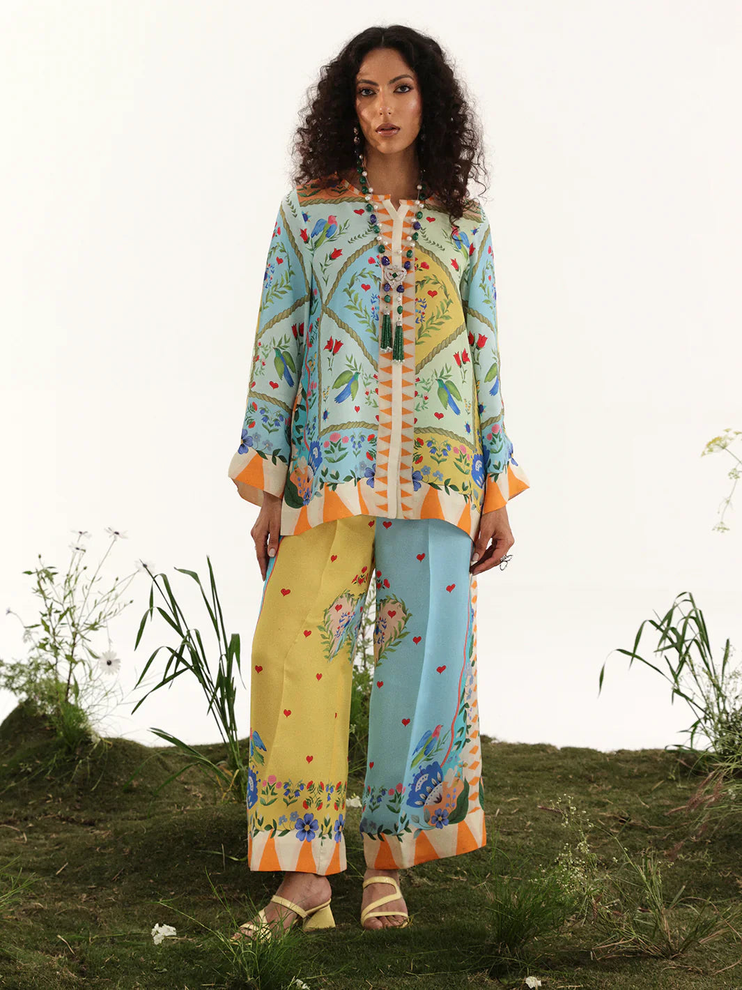 Bin ilyas | Co ords Summer 25 | 30085 | 2 PC Pret - House Of Hania