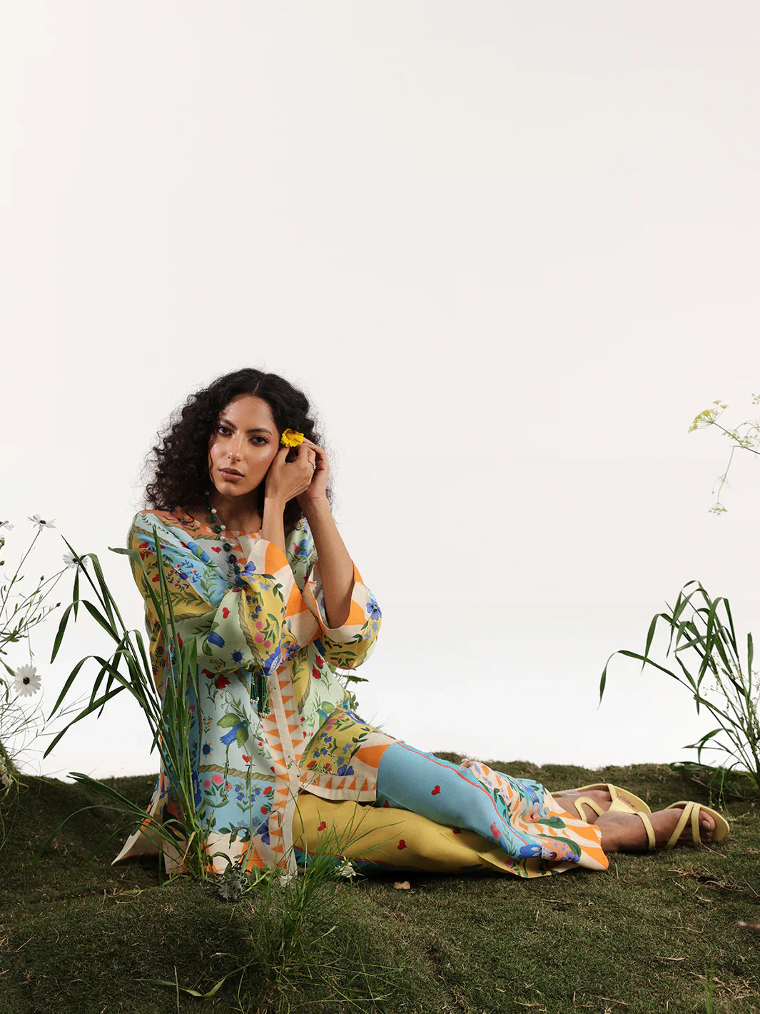 Bin ilyas | Co ords Summer 25 | 30085 | 2 PC Pret - House Of Hania