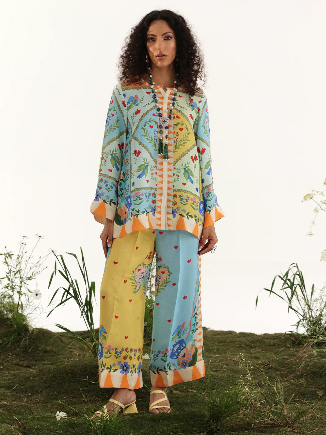 Bin ilyas | Co ords Summer 25 | 30085 | 2 PC Pret - House Of Hania