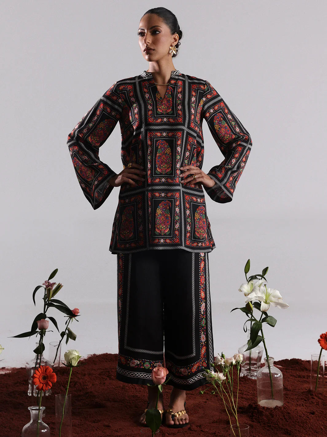 Bin ilyas | Co ords Summer 25 | 30090 | 2 PC Pret - House Of Hania