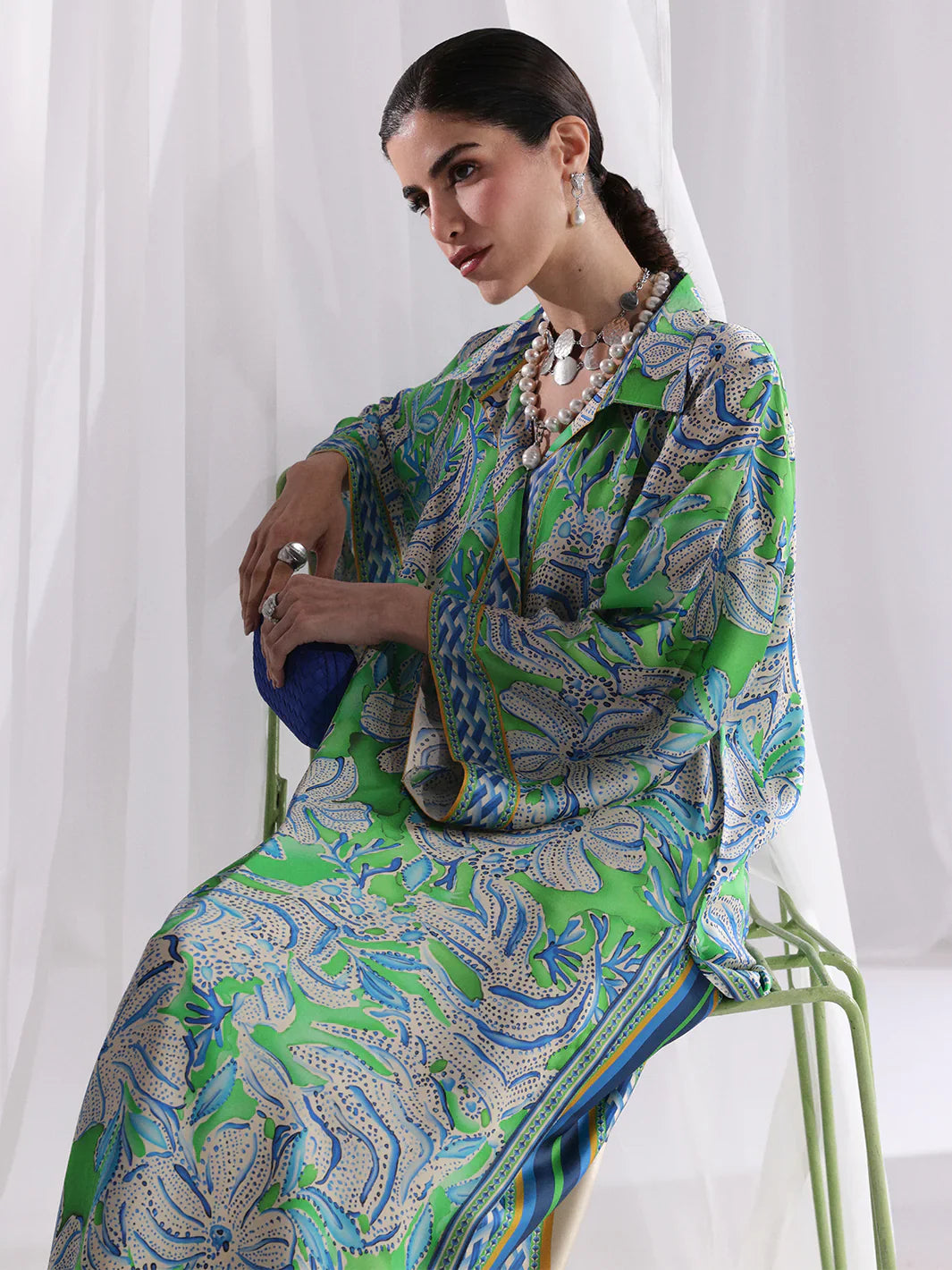 Bin ilyas | Co ords Summer 25 | 30091 | 2 PC Pret - House Of Hania