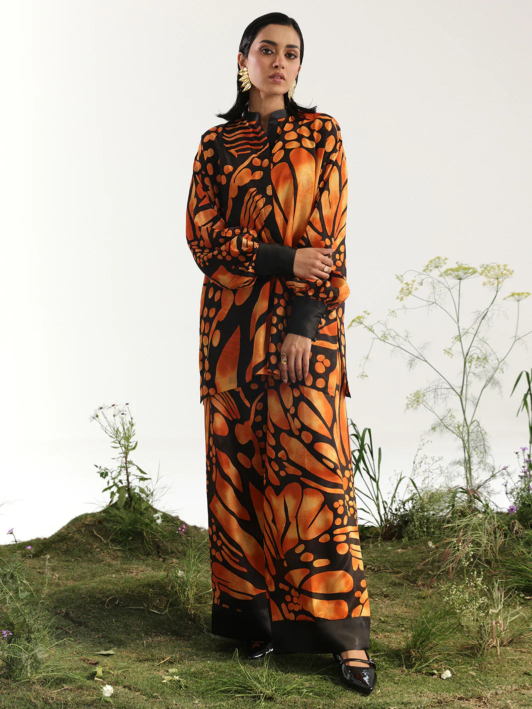 Bin ilyas | Co ords Summer 25 | 30095 | 2 PC Pret - House Of Hania