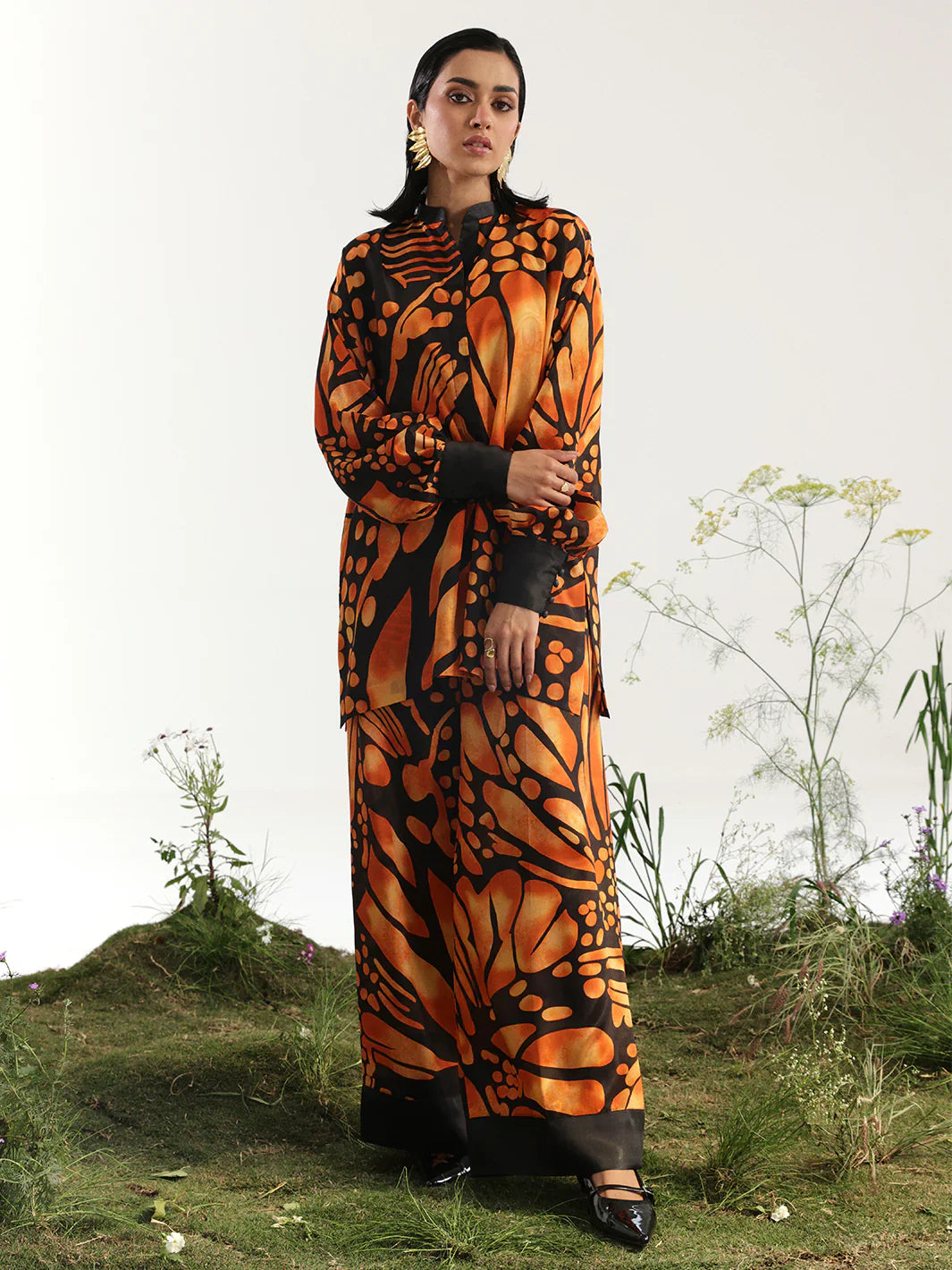 Bin ilyas | Co ords Summer 25 | 30095 | 2 PC Pret - House Of Hania