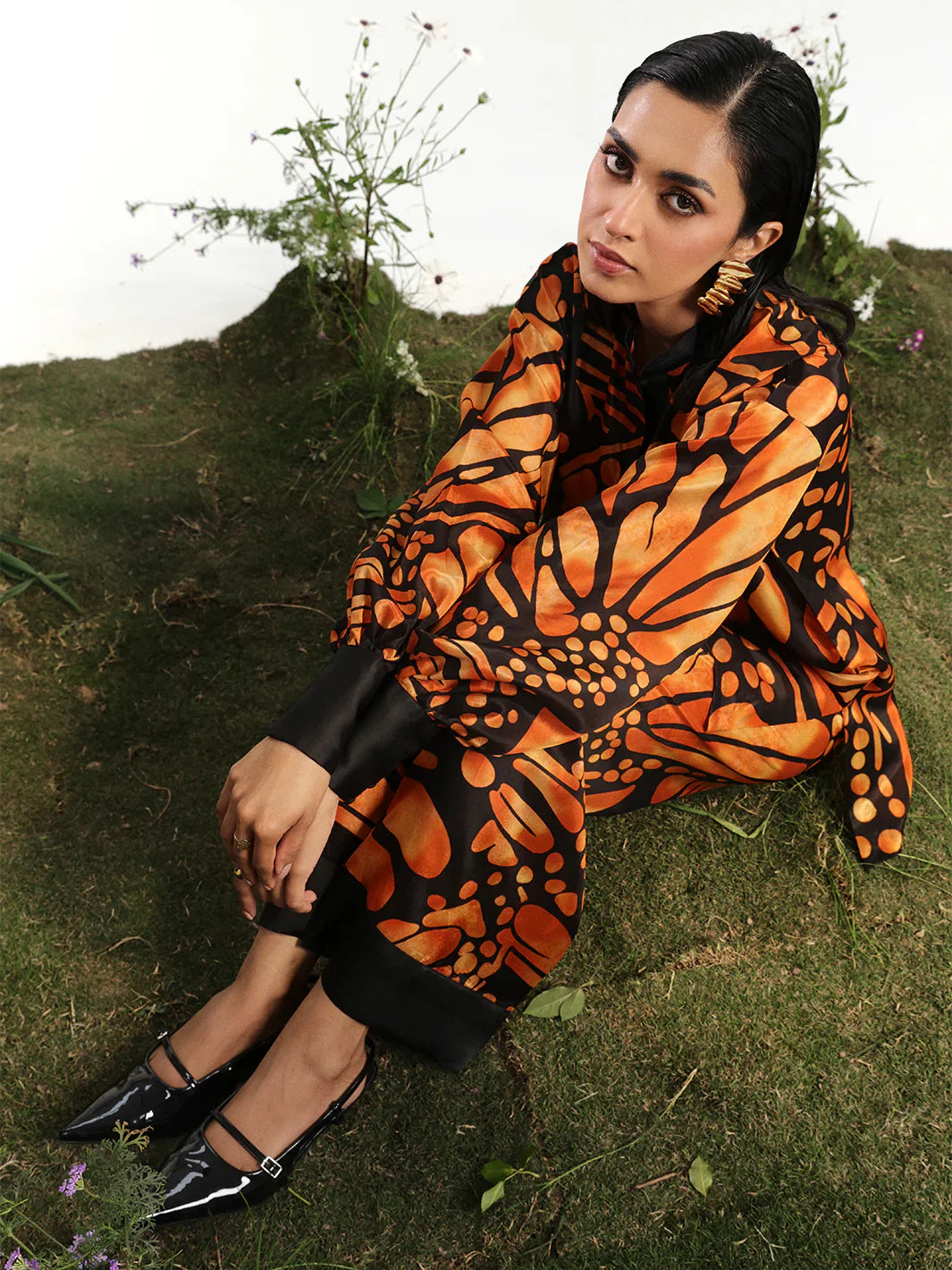 Bin ilyas | Co ords Summer 25 | 30095 | 2 PC Pret - House Of Hania