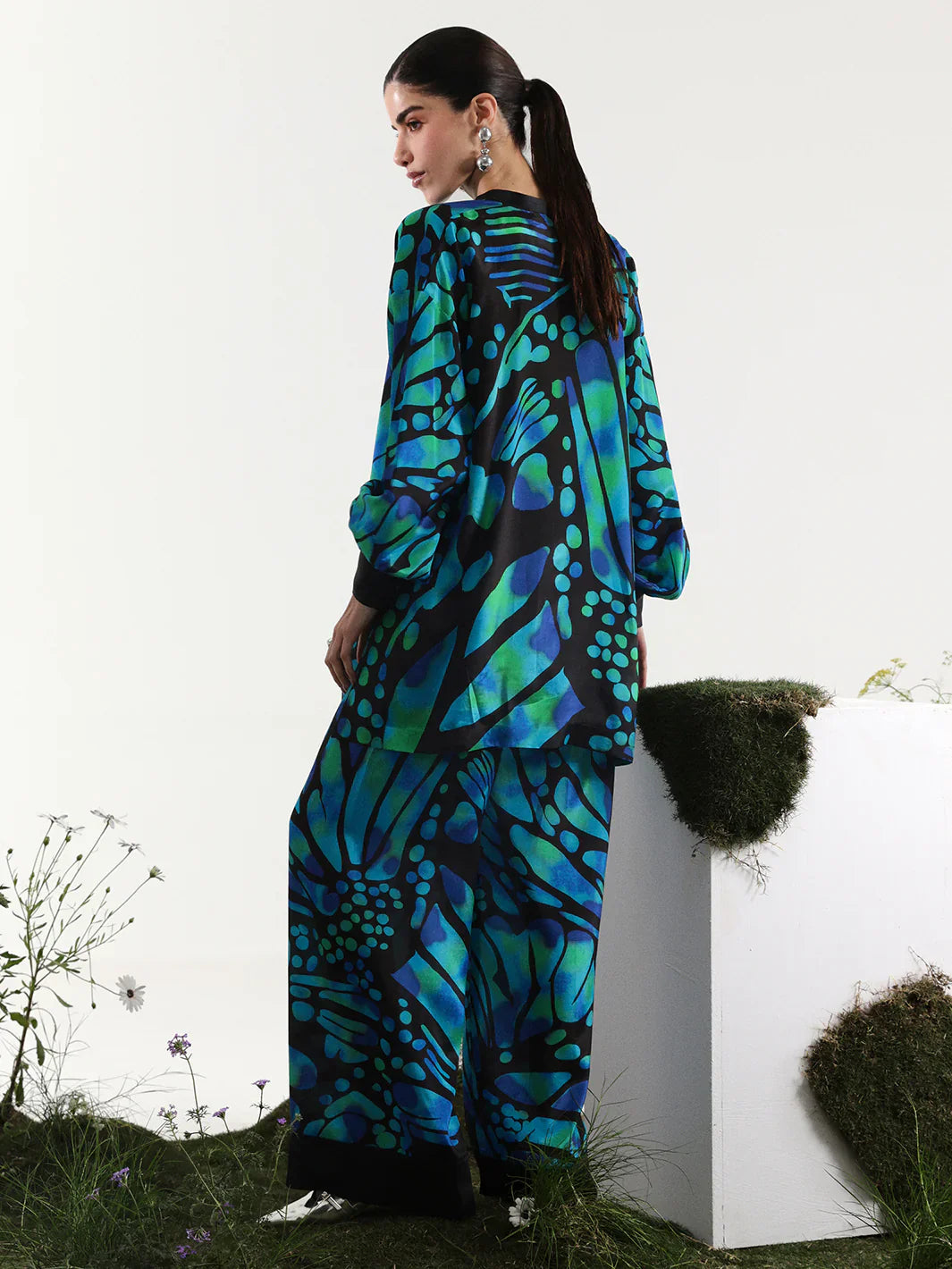 Bin ilyas | Co ords Summer 25 | 30096 | 2 PC Pret - House Of Hania