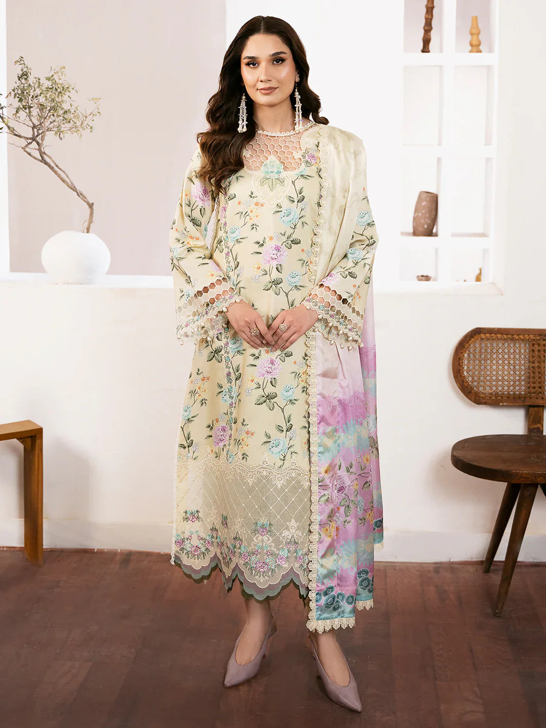Bin ilyas | Noura Summer Edit | 71-B | 3 PC Lawn - House Of Hania