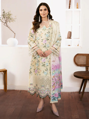 Bin ilyas | Noura Summer Edit | 71-B | 3 PC Lawn - House Of Hania