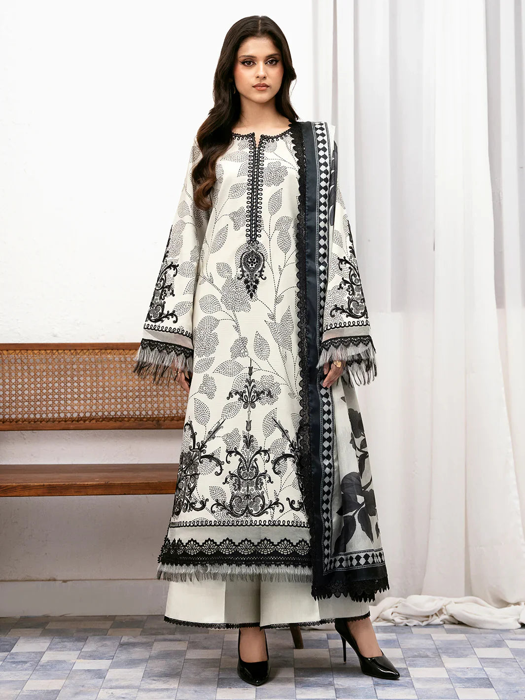 Bin ilyas | Noura Summer Edit | 73-B | 3 PC Lawn - House Of Hania